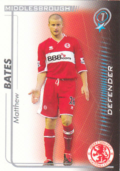 Matthew Bates Middlesbrough 2005/06 Shoot Out #223